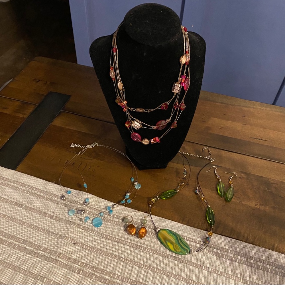 3 Wire Necklaces Bundle